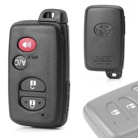 Hukyu 550748848223 1 Pcs 4 Buttons Car Remote Control Key Fob Case Shell For Toyota Prius 2010-2013