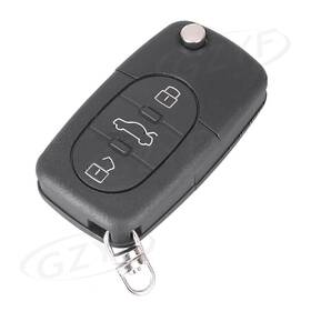 Hukyu-2061yf025 Hukyu Car Auto 3 Buttons Remote Key Fob Shell Case Keyless For Audi A2 A3 A4 A6 A8 Tt