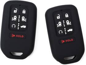 Hvasun 605621693220 Pack Of 2 Black 7 Button Key Fob Cover Case Fits For 2018 2pcs