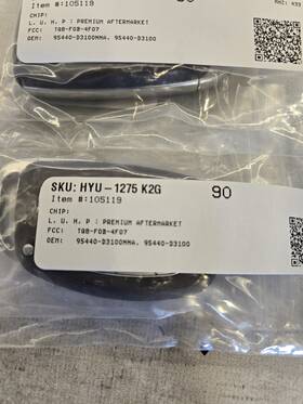 Prx-kh-d3100 Hyundai Key Fob Hyu-1275 K2g Lot Of 2