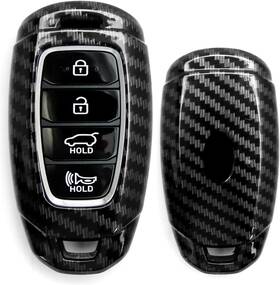 Aa2349-carbon Ijdmtoy Black Carbon Fiber Pattern Hard Shell Key Fob Cover Case