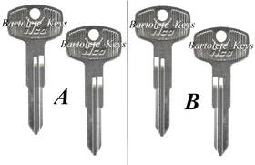 Da23 Ilco Da24/da23 2 Replacement Car Key Blank Fits 1981 1982 1983 Datsun 300zx 280zx