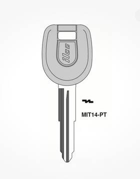 Mit14-pt Ilco Mitsubishi Lancer Evo 2003 2004 2005 2006 Transponder Chip Key Blank Mit14-pt Ilco Mitsubishi Lancer Evo 2003 2004 2005 2006 Transponder Chip Key Blank