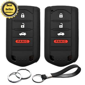 Infipar 760385994324 2pcs Compatible With Acura Ilx Rdx Tl Zdx Black Key Fob Cover Case Cha Inch