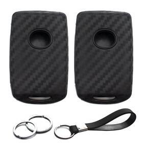 Ip1099 Infipar Mazda Key Fob Cover Case - 2pcs Carbon Fiber Look For Cx-3 Cx-5 Mx-5