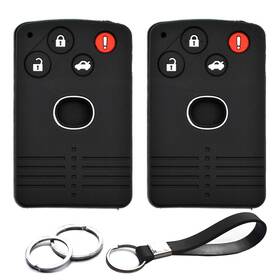 Ip1189 Infipar 2pcs Fit For Mazda Cx-7 Cx-9 Mx-5 Miata Rx-8 Smart Card 4 Black