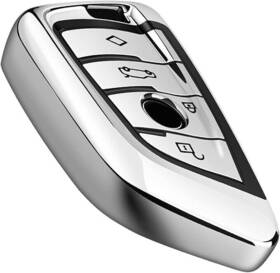 Intermerge 713721201440 For Bmw Key Fob Cover Blade Shape Soft Tpu Case Shell Blue
