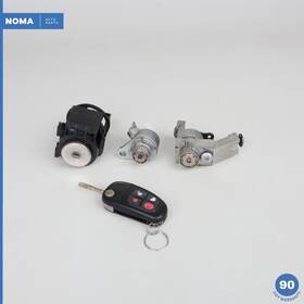 2w93f22050ga Jaguar 06-09 Xj8 Xjr Vdp X358 Car Vehicle Lock Set With Key Fob Oem