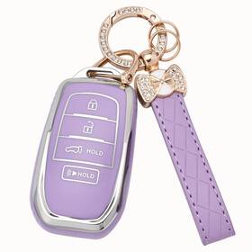 Lsd9 Jamcari Toyota Key Fob Cover - 4 Button Tpu Case With Keychain For Smart Keys