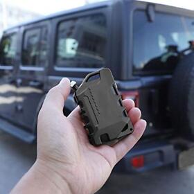 Jecar Key Fob Cover Case For Jeep Wrangler Jl Jlu Jt 2018-2020 Black Jecar Key Fob Cover Case For Jeep Wrangler Jl Jlu Jt 2018-2020 Black