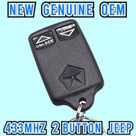 04686255 Jeep New 100% Oem European 433mhz Keyless Remote - 2 Button Key Fob