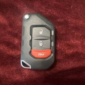 68292942abr Jeep Oem 3 Button Wrangler Or Gladiator Flip Key Remote