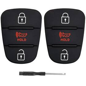 Jjchq A26-jc987pmk Key Fob Button Pad Replacement For Kia Soul 2013 2012 2011 2010 / Rio K