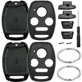 Jc-a22mp01 Jjchq 2 Pack Key Fob Shell Replacement For Honda Accord 2003-2012 / Civic Ex 2006-