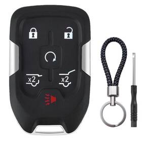 Jm016ahkom Jjchq 6 Button Key Fob Shell Fits For Chevy Suburban Tahoe Gmc Yukon Xl Denali Hyq1