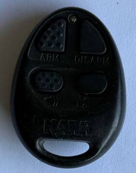 Pf743301 Karr Security Alarm Keyfob Transmitter 4b Tested