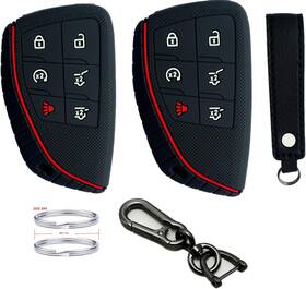 Cba07006 Kawihen Silicone Rubber Key Fob Cover Compatible With 2020 2021 Black