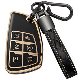 Kkd11j6jbbk Kespevn Chevy Key Fob Cover Case For 2021-2023 Suburban Tahoe Silverado Gmc