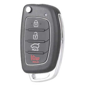 Ix45 Keyless 4 Buttons Remote Key Fob Shell Case For Hyundai Santa Fe 2013-2014
