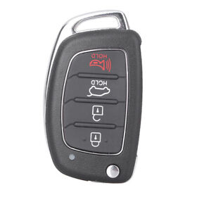 Ix45 Keyless Remote Key Shell Case 4 Buttons Fit Hyundai Santa Fe Fob 2013 2014