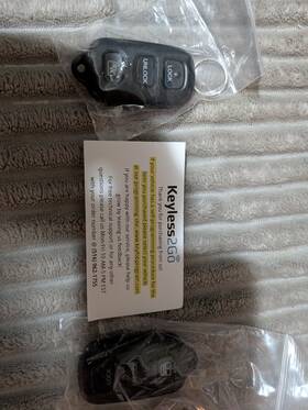 24223-tyv2 Keyless2go 2 New 3-button Key Fobs Replacement Remote Entry Case And Programming