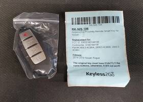 Rk-nis-106 Keyless2go 2014-2018 Nissan Rogue 4-button Key Fob