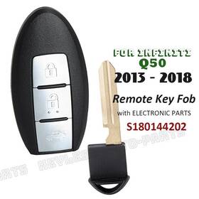 S180144202 Keylessautoparts For Infiniti Q50 2013 2014 2015 2016 2017 2018 Keyless Remote Key Fob