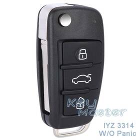 0657660023s Keymaster For Audi A3 A4 Tt 2006-2015 Without Keyless Proximity Remote Car Key Fob Iyz 3314
