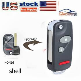 C08223 Keymaster Upgraded Flip Remote Key Shell Fob For Honda Civic Cr-v Element- Hon66 3t
