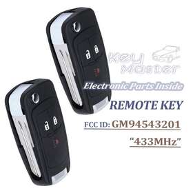 Gm94543201 Keymaster 2x For Chevrolet Spark 2012 2013 2014 2015 2016 Flip Remote Key Fob