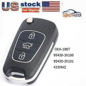 95430-3x100 Keymaster Oka-186t Remote Key Fob For Hyundai Elantra 2011-2016 3x101 433mhz 3buttons