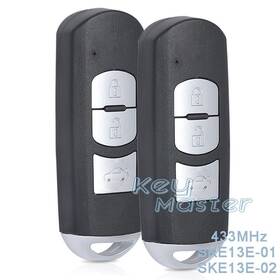 Ske13e-02 Keymaster Ske13e-01 2x For Mazda 3 6 2014 2015 2016 2017 Smart Remote Key Fob /ske13e-02