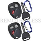 15732803 Keys Entry P N Keyless Uncut Car 2 Replacement Remote