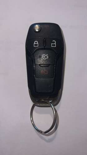 Keyxpress 704122542201 Keyless Entry Remote Flip Key Fob For 2013 2014 2015 2016 Ford Fusion - Genuine