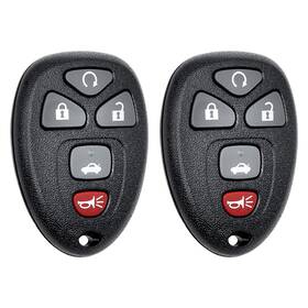 01fc-ykq-110 Kible 2 Replacement For 2006 - 2011 Chevy Impala / Buick Lucerne Remote Key Fob 5b Set