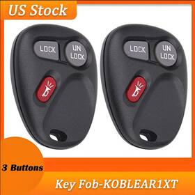 03fc-ykq-014 Kible 2 Replacement For 2001-2002 Gmc Sierra 1500 / 2500 3500 /sonoma Key Fob Remote