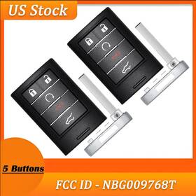 03fc-ykq-101 Kible 2x Remote Car Key Fob For 2014 - 2015 Cadillac Elr / Srx 2013 Ats Xts