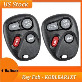 03fc-ykq-176 Kible 2 For 2001-2006 Chevrolet Astro /2001-2004 Corvette Remote Keyless Entry Key Fob