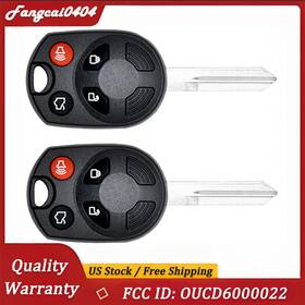 04fc-ykq-112 Kible 2pcs Replacement For 2006 2007 2008-2011 Mercury Milan / Mariner Key Fob Remote
