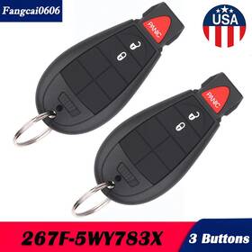 06fc-ykq-013 Kible 2 For 2008 - 2013 Dodge Challenger / Grand Caravan Keyless Remote Car Key Fob 3b