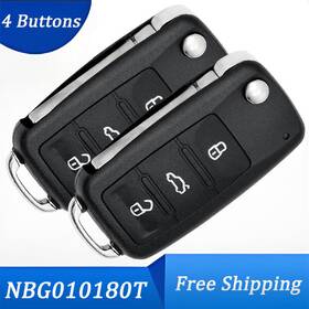 07fc-ykq-103 Kible 2 For 12 - 16 Vw Beetle / Touareg Tiguan Passat Cc Keyless Remote Key Fob