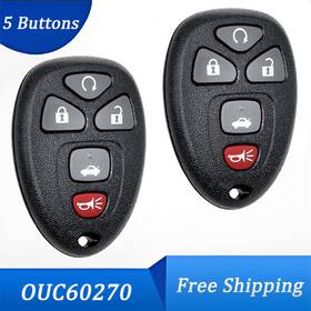07fc-ykq-110 Kible 2 Keyless Remote For 2014-2016 Chevy Impala Limited / 05-07 Monte Carlo Key Fob