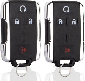 Lecv-4012 Lehicriar Key Fob Replacement Compatible With 2014-2020 Chevy Silverado Gmc Black