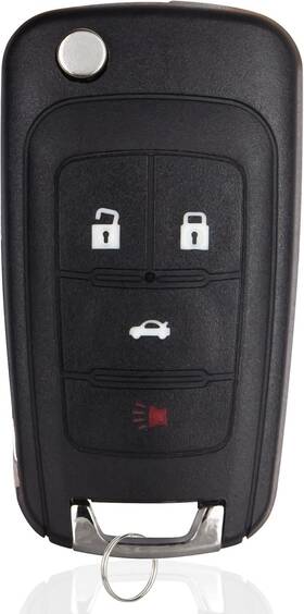 Lecv4021 Lehicriar Car Key Fob Keyless Entry Remote Flip Replacement For 2010-2019 1 Pack Black