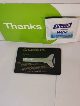 47544 Lexus 45596 Flat Key Card - Emergency Use With Free Shipping Usa