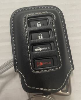 Lexus Hyq14fab Keyl Ss Remote Fob 2015-2021 Hyqi4fba/flb Leather Case Attached #88623