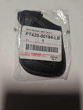 Pt420-00184-l7 Lexus Genuine 2023 Rx350 Rx500h Black Leather With Gold Remote Key Cover Gloves New