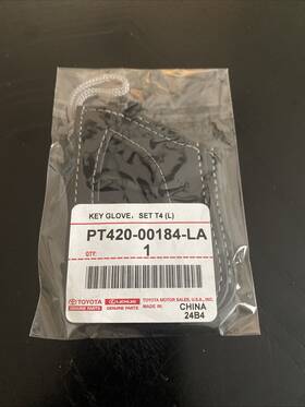 Pt420-00184-la Lexus New Oem Factory Key Fob Protector Cover Black / Grey Stitch