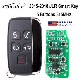 A01ussa2036 Lonsdor Fit For Land Rover And Jaguar 2015-2018 Smart Remote Key 5 Buttons 315mhz