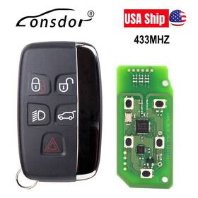 Sa2036-b Lonsdor Specific Smart Key Fit For 2015-2018 Land Rover Jaguar 5 Buttons 433mhz